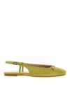 Twinset Twin Set Satin Slingback In Green
