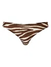 Twinset Zebra-print Thong In Brown