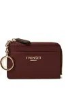 Twinset Zip-around Cardholder In Brown