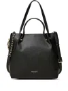 Twinset Zip-detail Tote Bag In Black