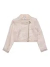 Twinset Zipped Jacket In Neutrals