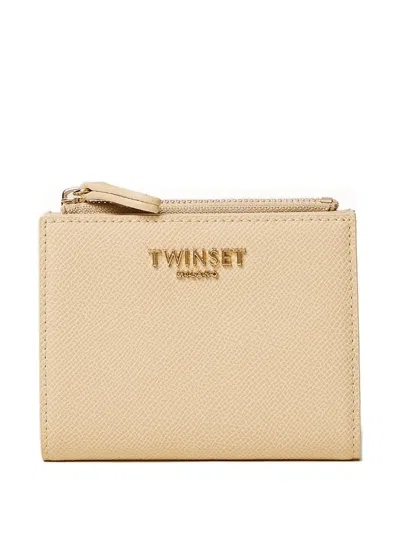 Twinset Zip Wallet In Nude