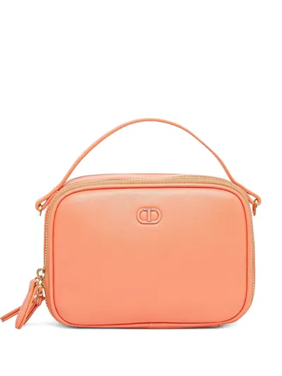 Twinset Zippered Cross Body Bag In Orange