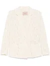 Twinset Blazer Boxy En Dentelle Florale