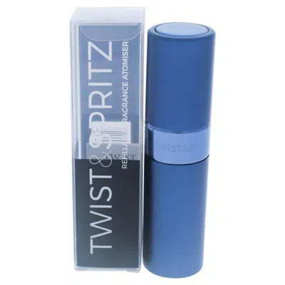 Twist And Spritz Atomiser Refillable Spray For Women - Blue - 8 ml In White