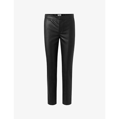 Twist & Tango Camilla Skinny-leg Mid-rise Faux-leather Trousers In Black