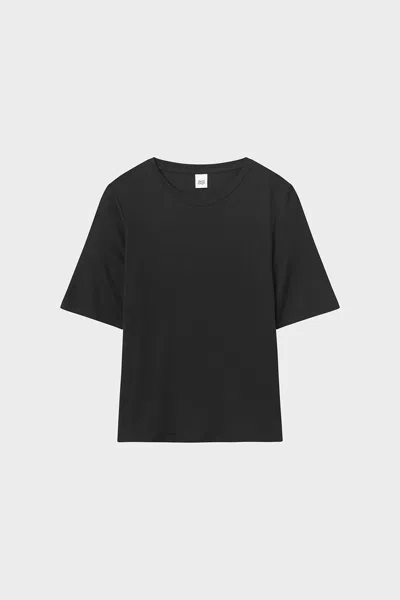 Twist & Tango Wiley Semi Relaxed-fit Woven T-shirt In Black
