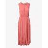 Twist & Tango Giovanna Gathered Modal-blend Midi Dress In Tea Rose