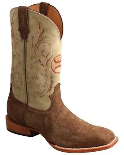 Pre-owned Twisted Hooey By  X Men's Cellsole Leather Western Boot - Broad Square Toe Brown