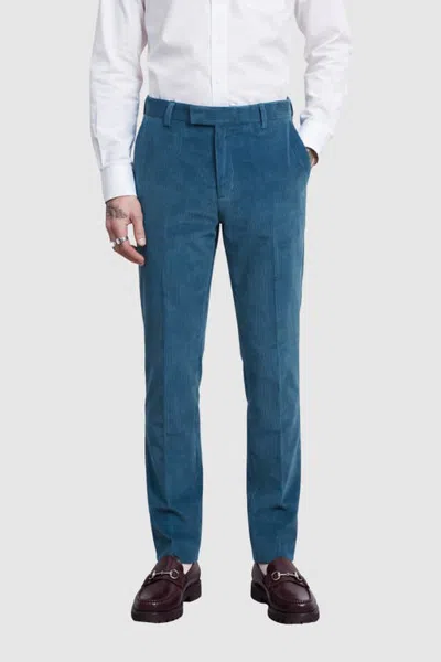 Twisted Tailor Aston Cord Suit Trousers In Blue
