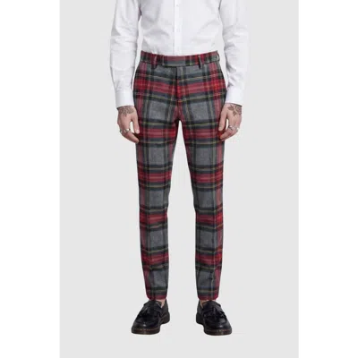 Twisted Tailor Cardosi Slim Fit Tuxedo Trousers In Multi