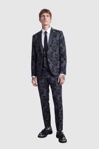 Twisted Tailor Fleet Skinny Fit Suit Jacket In Multi