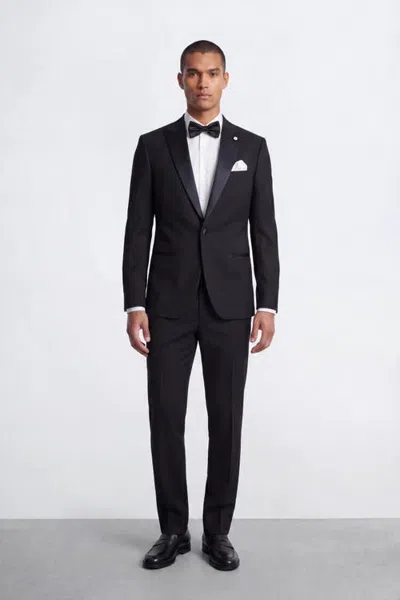 Twisted Tailor Kingdon Slim Fit Tuxedo Jacket In Animal Print