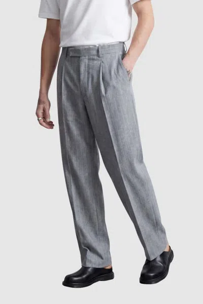 Twisted Tailor Tyson Pinstripe Suit Trousers In Animal Print