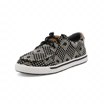 Twisted X Kid's Kicks Sneaker In Black & White In Multi
