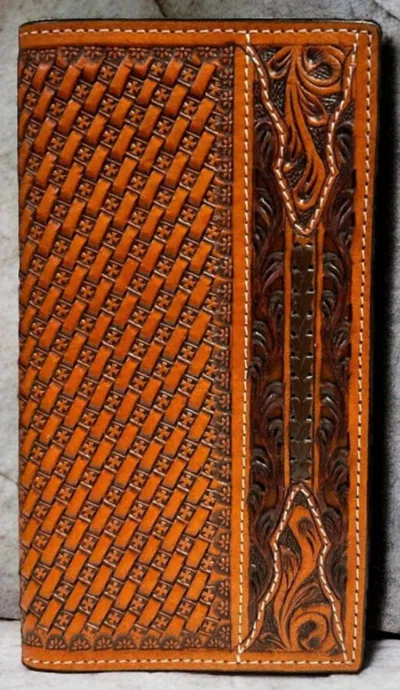 Twisted X Leather Rodeo Wallet In Peanut In Brown