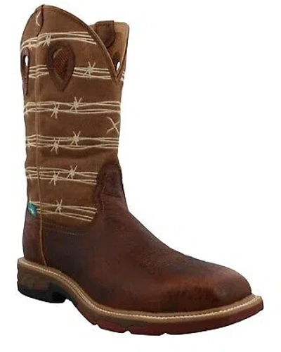Pre-owned Twisted X Men's 12&quot; Waterproof Western Work Boot - Alloy Toe Multi 7.5 D In Multicolor