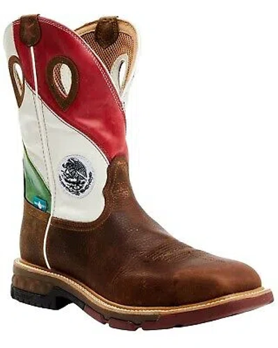 Pre-owned Twisted X Men's 12&quot; Western Work Boot - Alloy Toe - Mxbaw03 12 D In Brown