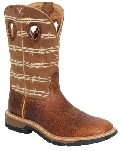 Pre-owned Twisted X Men's 12&quot; Western Work Boot - Soft Toe - Mxb0010 In Multicolor