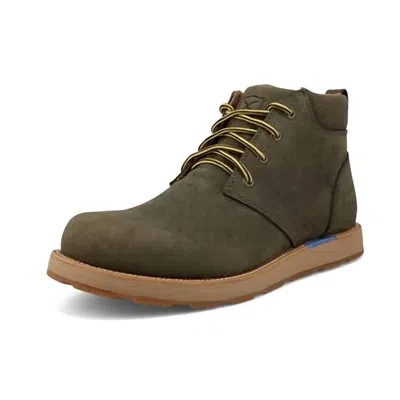 Twisted X Men's Cellstretch Wedge Sole Boot In Olive In Green