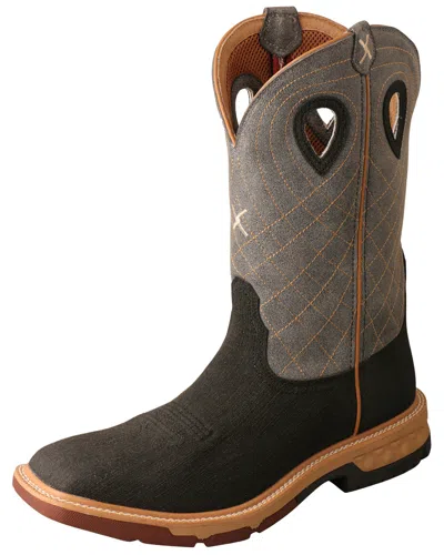 Pre-owned Twisted X Men's Cellstretch Western Boot - Broad Square Toe - Mxb0002 In Brown