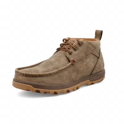 Twisted X Men's Chukka Driving Moc Shoes In Bomber In Brown