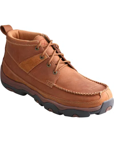 Twisted X Men's Driving Moc Hiker Shoes In Brown