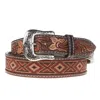 Twisted X Men's Earth Tone Leather Belt In Brown/multi In Brown