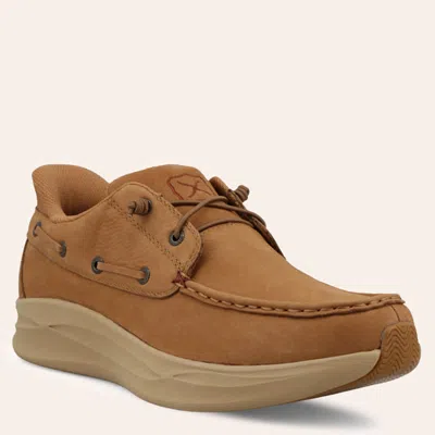 Twisted X Men's Feather X Golden Brown Moc Toe Shoes In Multi