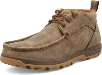 Pre-owned Twisted X Men's Lace-up Chukka Driving With Cellstretch In Bomber