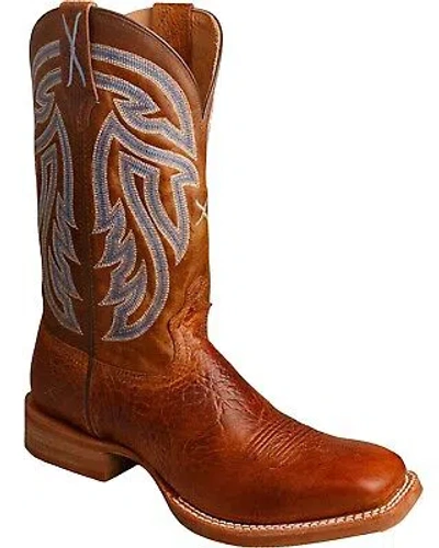 Pre-owned Twisted X Men's Rancher Western Boot - Broad Square Toe - Mra0001 In Brown