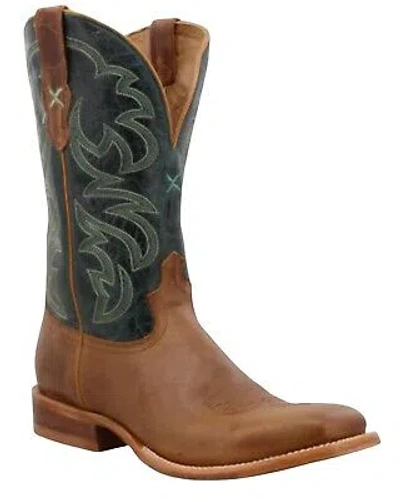 Pre-owned Twisted X Men's Rancher Western Boot - Broad Square Toe - Mral027 In Brown