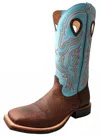 Twisted X Men's Ruff Stock Boot In Blue/brown In Blue