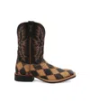 Twisted X Men's Ruff Stock Western Boots In Ostrich/black In Multi