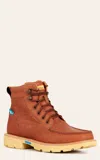 Twisted X Men's Rustic Brown Cellstretch Round Toe Work Boots In Brown