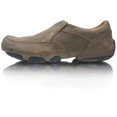 Twisted X Men's Slip On Driving Mocs Shoes In Bomber In Animal Print