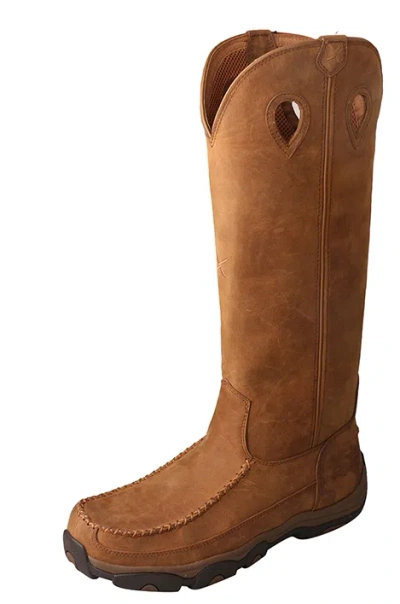 Pre-owned Twisted X Men's Snake Boot – Distressed Saddle Vapor Guard Waterproof Mhkwbs1 In Brown