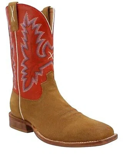 Pre-owned Twisted X Men's Tech X&trade; Western Boot - Broad Square Toe - Mxtl001 In Red
