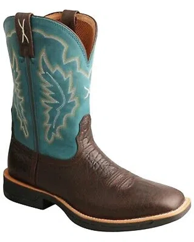 Pre-owned Twisted X Men's Tech X Performance Western Boot - Square Toe - Mxw0002 In Brown