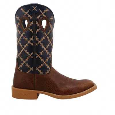 Twisted X Men's Tech X Western Boots In Rustic & Brown In Multi