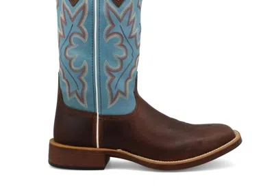 Twisted X Men's Top Hand Boots In Blue/ Brown In Multi