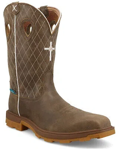 Pre-owned Twisted X Men's Ultralite Work Boot - Composite Toe - Mulnw03 10.5 D In Brown