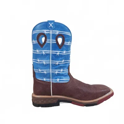 Twisted X Men's Work Boot In Sky Blue