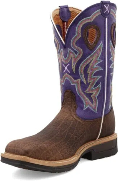 Pre-owned Twisted X Mens In Brown & Purple