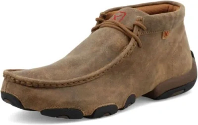 Pre-owned Twisted X Mens Original Chukka Driving Moccasin In Bomber