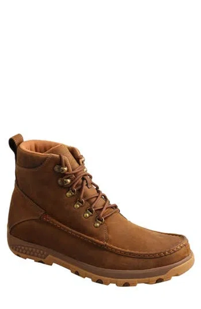 Twisted X Moc Toe Boot In Distressed Saddle