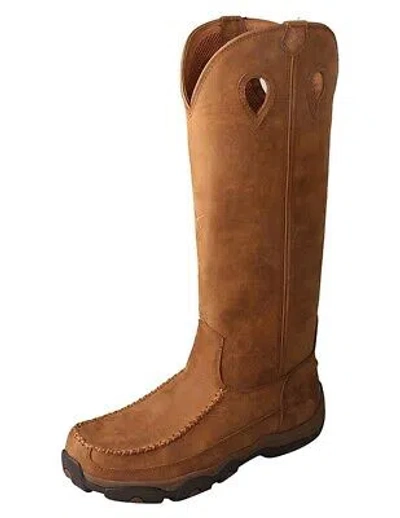 Pre-owned Twisted X Outdoor Boots Men Leather Waterproof Comp Toe Saddle Mhkwbs1 In Distressed Saddle