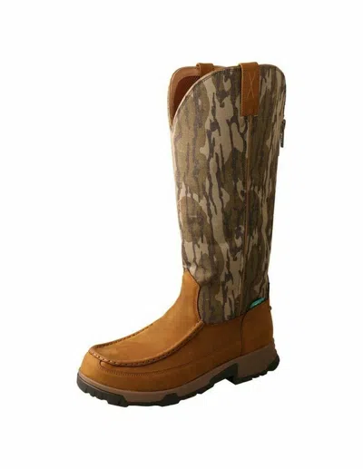 Pre-owned Twisted X Outdoor Boots Mens 17" Leather Mossy Oak Bottomland Mxcbws1