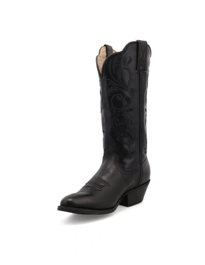 Pre-owned Twisted X Western Boots Womens Floral Embroidered Black Wwt0038