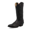 Twisted X Western Leather R-toe Boot In Black In Black